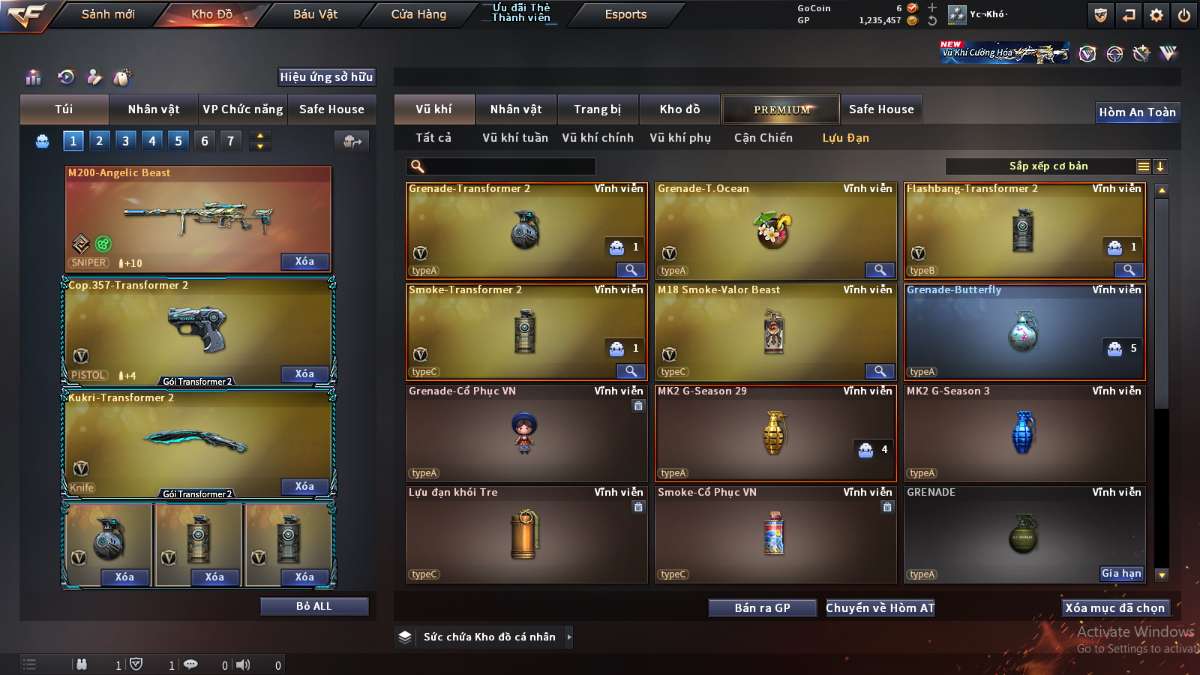 shop acc cf uy tin gia re